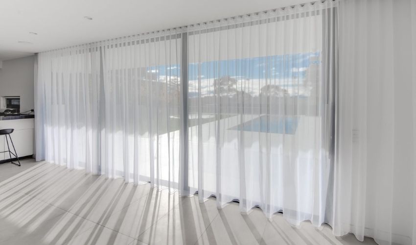 Combine Multiple Panels Sheer Curtains