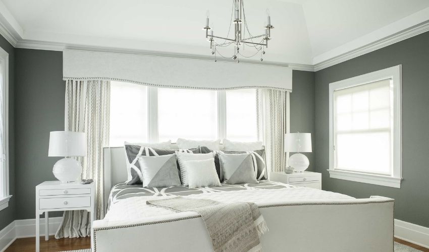 Cream Color Curtains With Grey Walls