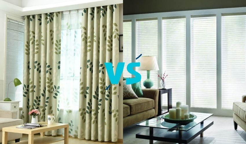 Design Choice of Curtains or Blinds For Living Room
