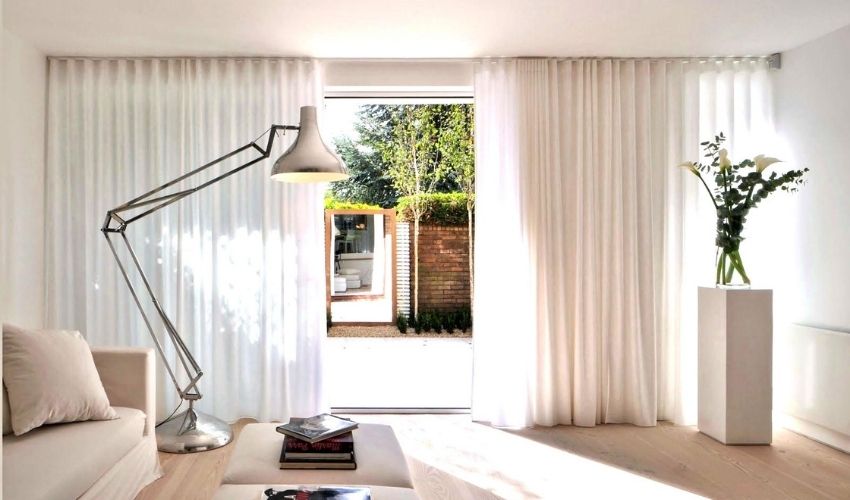 Hang Sheer Curtains On Doorway