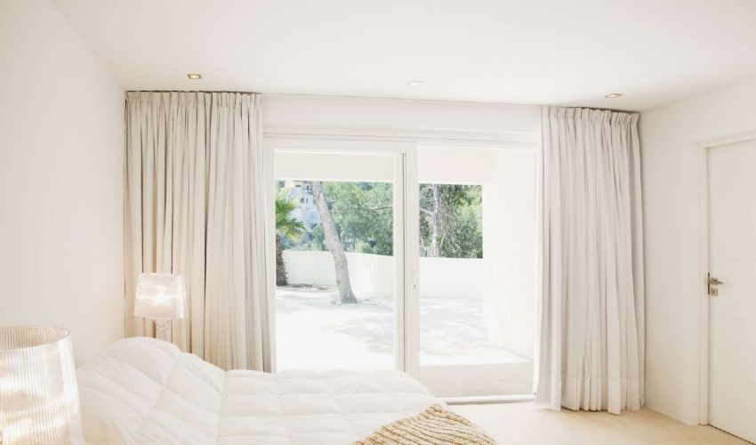 Hanging the Curtains on Sliding Doors