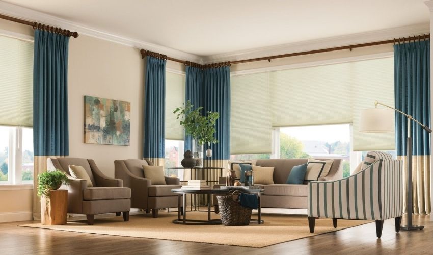 Installing Curtains and Blinds Together