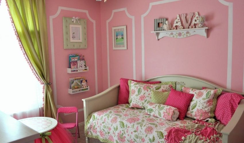 Lime Green Curtains Go with Pink Walls