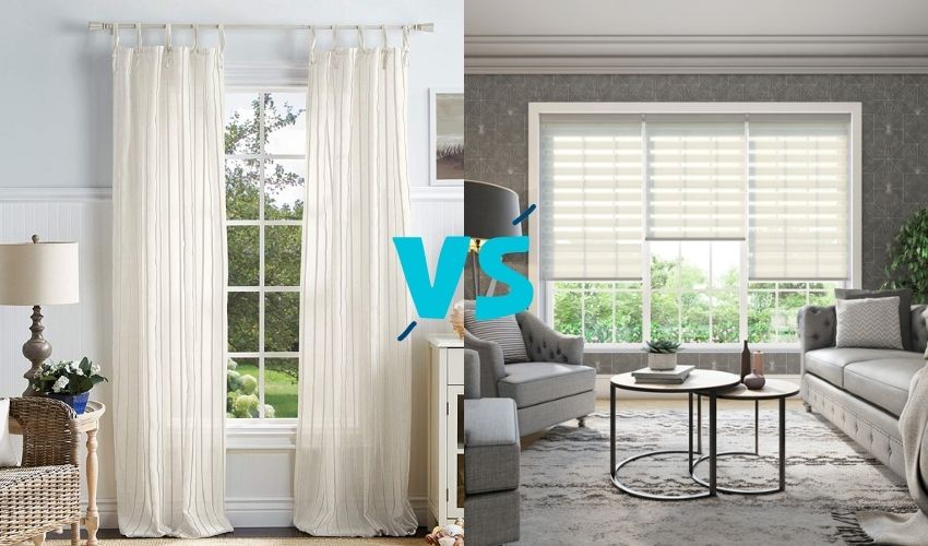 Size & Variety of Curtains or Blinds for living room