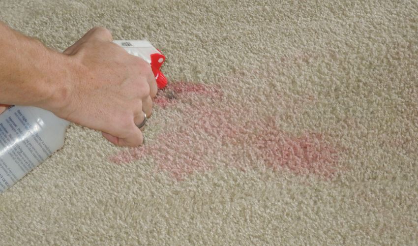 Removing stain with ammonia Removing stain with ammonia