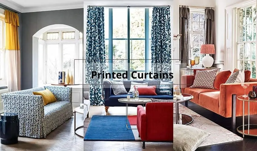 Living Room Printed Curtains