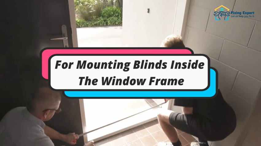 For Mounting Blinds Inside The Window Frame