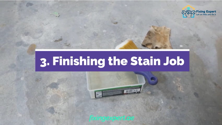 Finishing the Stain Job