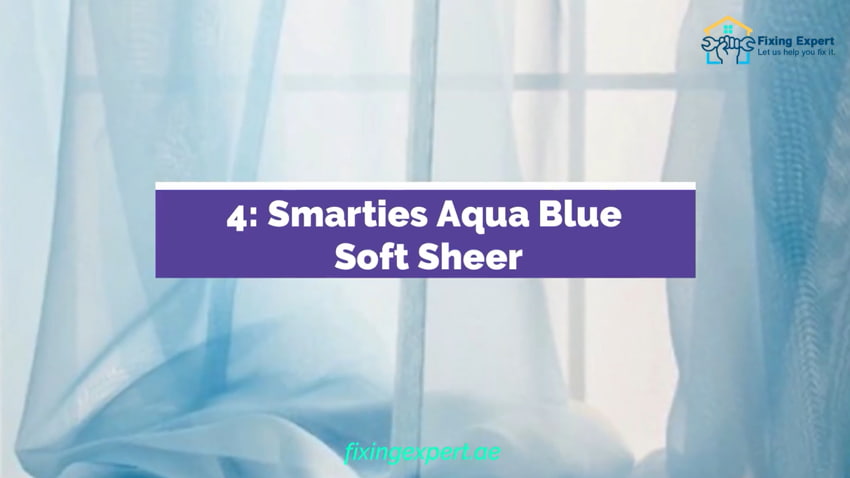 Smarties Aqua Blue Soft Sheer