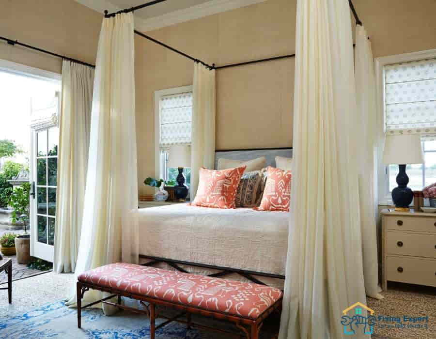 pink sheer curtain for bedroom dubai