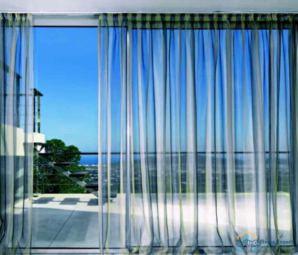 sheer curtains for windows Dubai