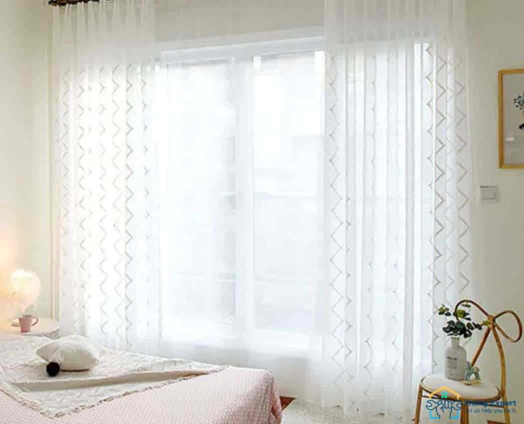 White Sheer Curtains For Bedroom 