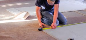 measure carpet edge