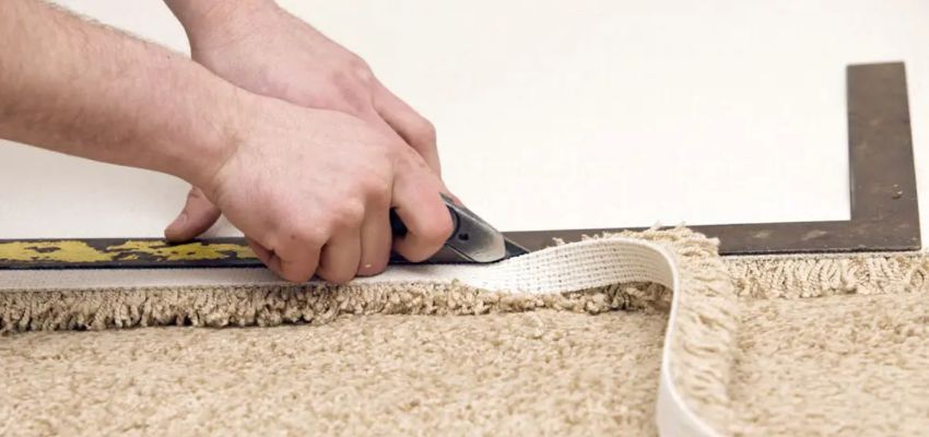 trim the excessive binding material