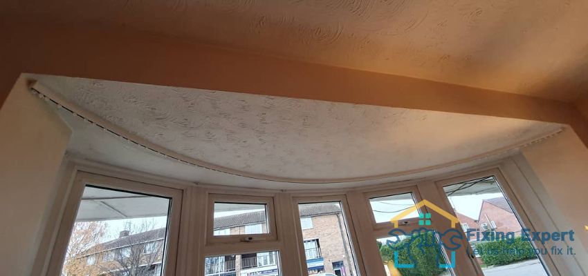 curved bay window curtain track
