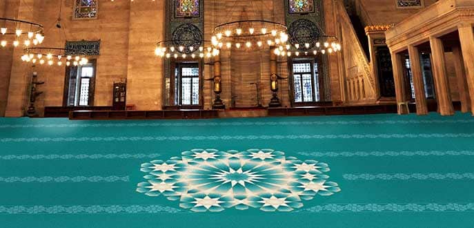 Green Mosque Carpet