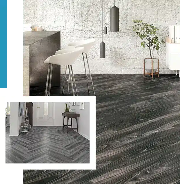 Grey LVT flooring