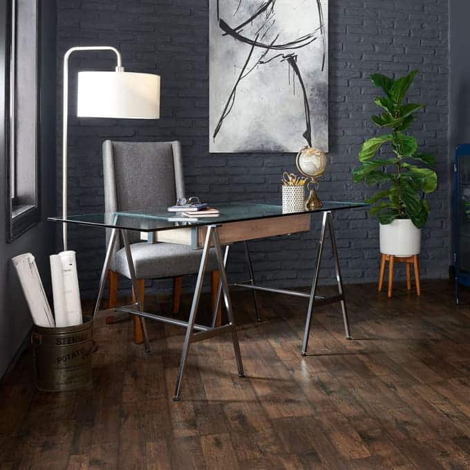 Home office laminate flooring