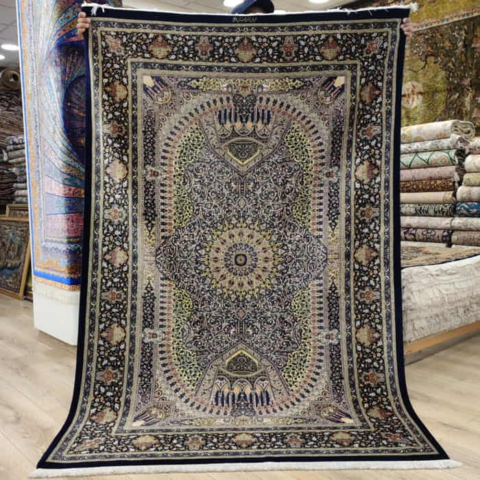 Black Gold Persian Carpet