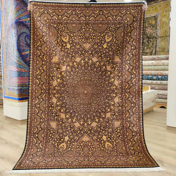 Black & Gold Persian carpet
