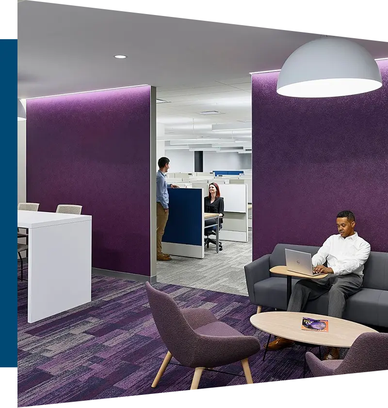 Purple Office Carpet