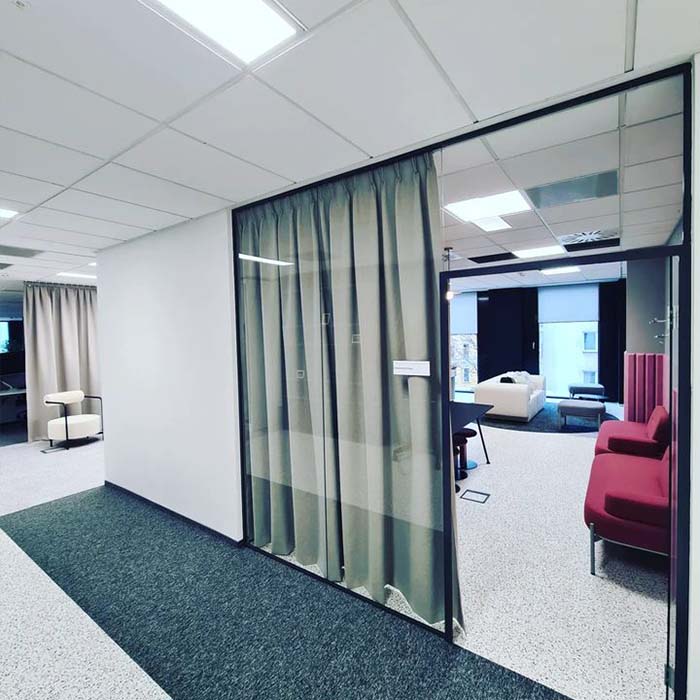 privacy office curtains