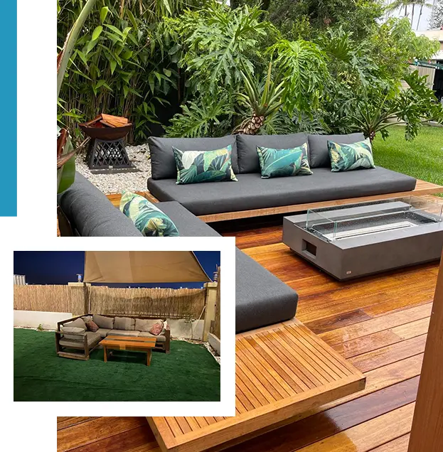 Outdoor furniture and decking