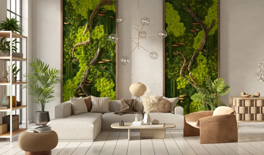 Bring Nature Indoors With Green Elements