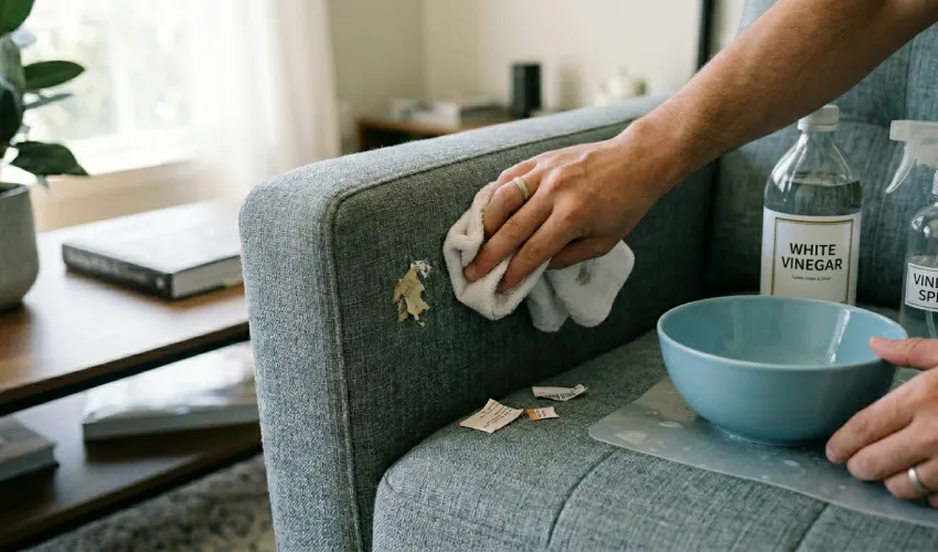 White Vinegar for Stubborn Adhesive
