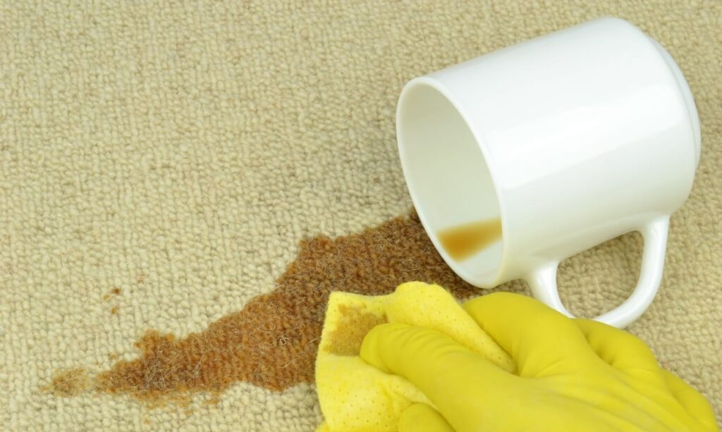 Get coffee out of carpet