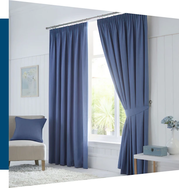 Blue Curtains in Dubai