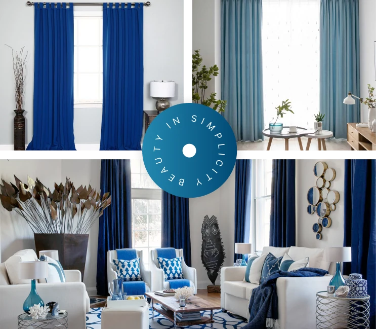 Blue Curtains in Dubai