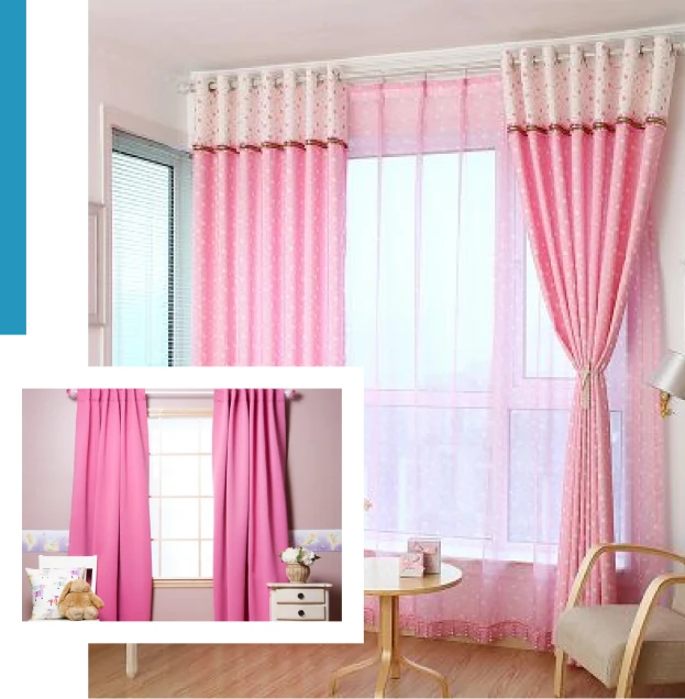 Pink Curtains in Dubai