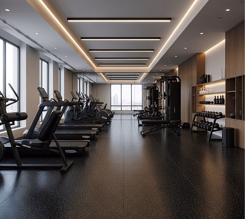 Rubber gym flooring Dubai