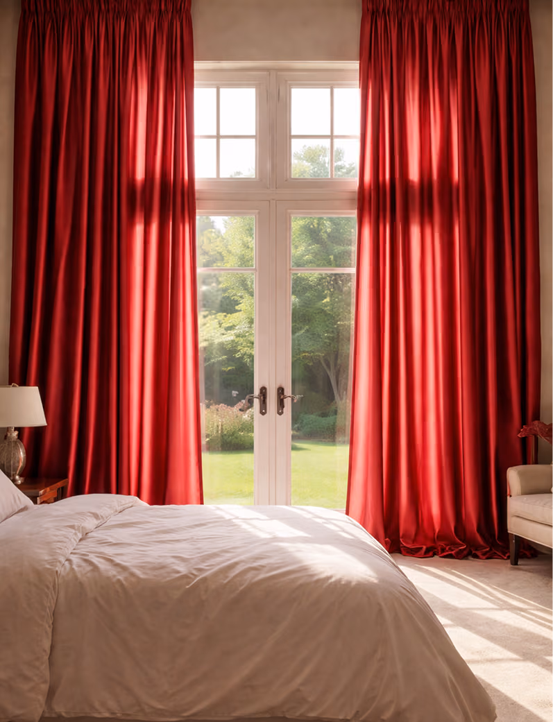 Luxury silk curtains Dubai