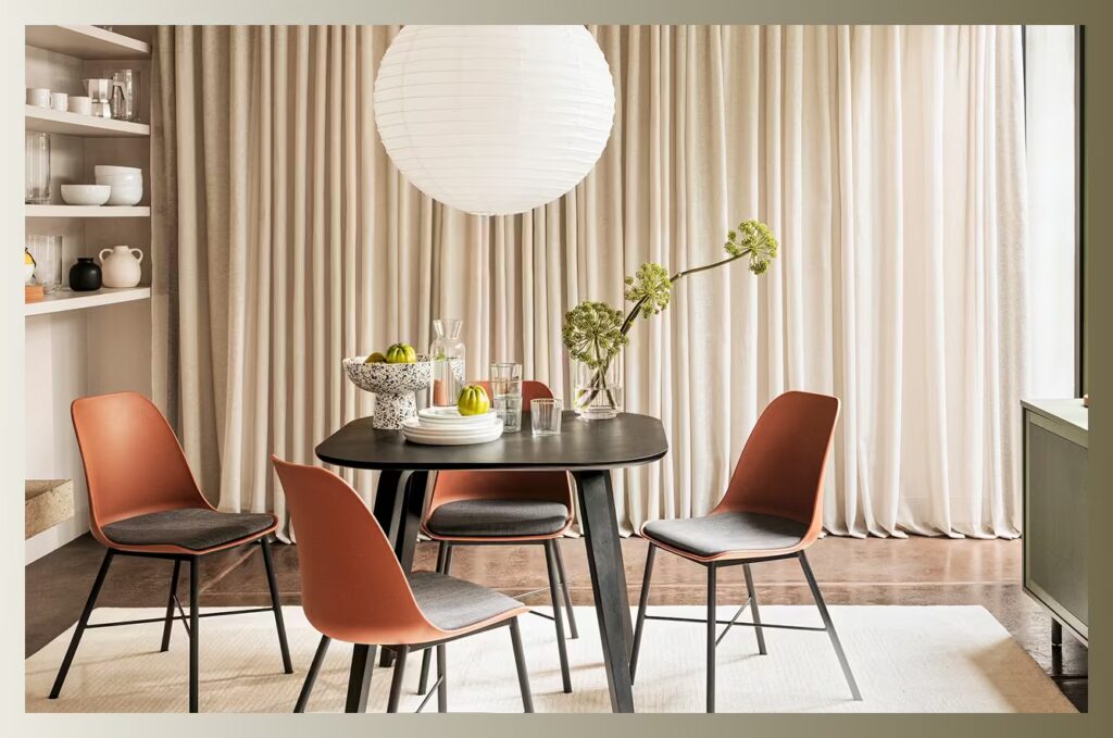 Eyelet curtains for living room Dubai