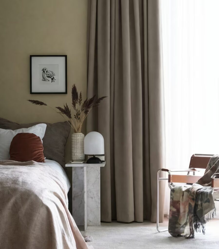 linen bedroom curtains Dubai