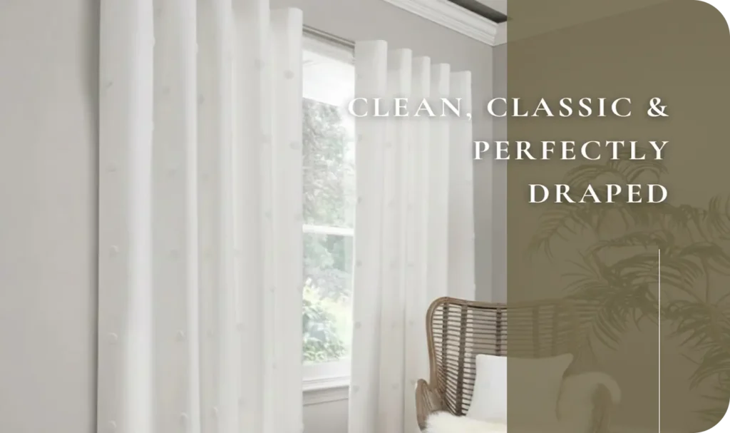 luxury white curtains Dubai