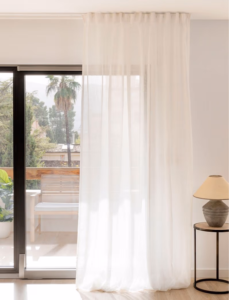 modern white curtains Dubai
