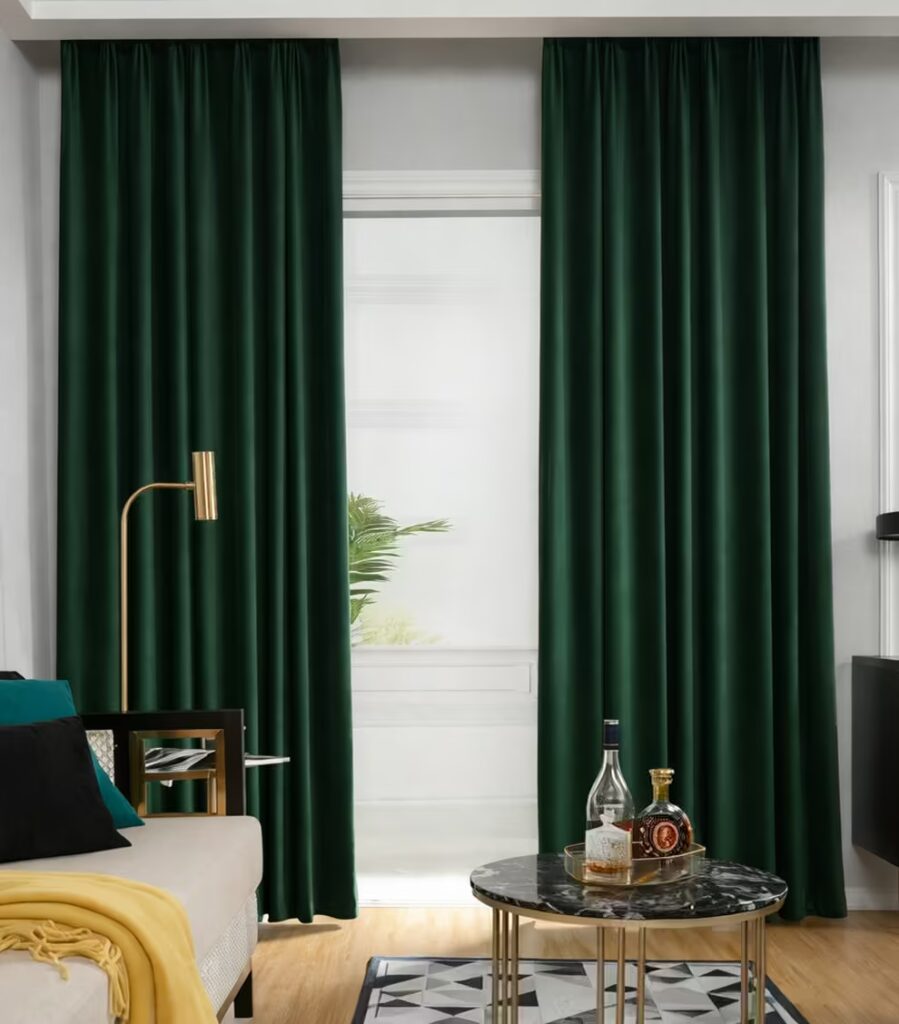 Shop green curtains Dubai