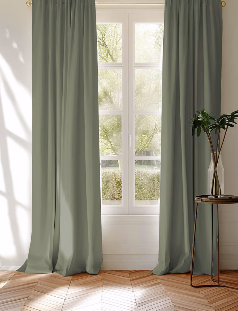sage green curtains Dubai