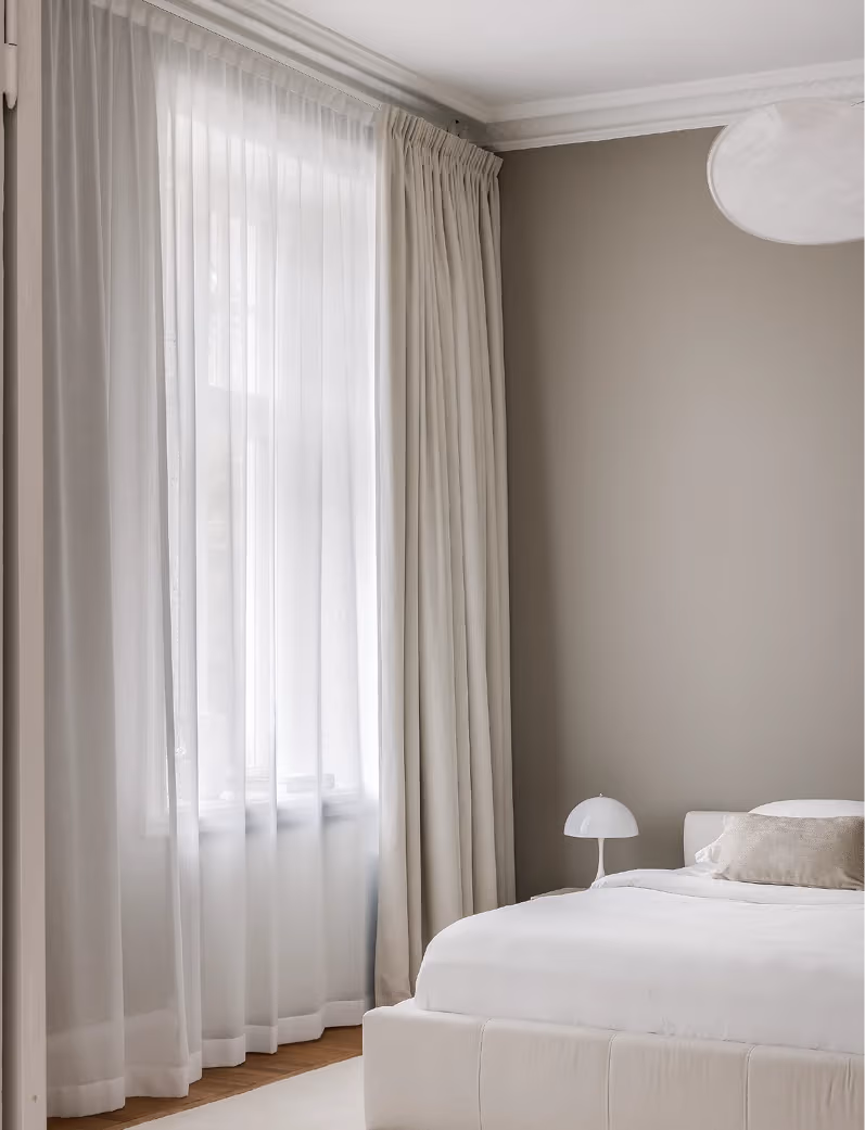 simple bedroom curtains Dubai
