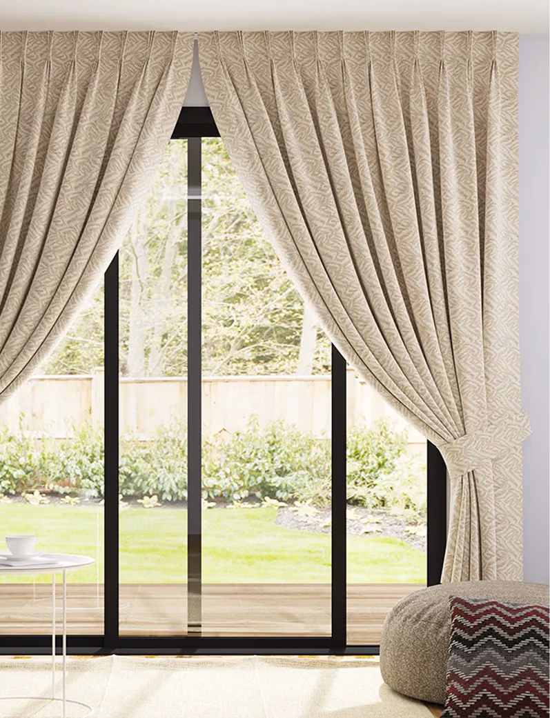 tailored pinch pleat curtains Dubai