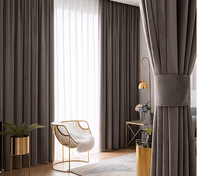 premium velvet curtains Dubai