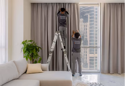 Curtain fixing in Dubai