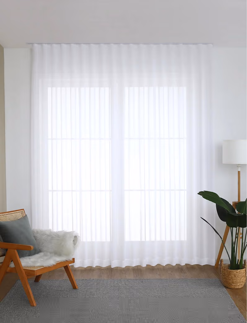 white drapes Dubai