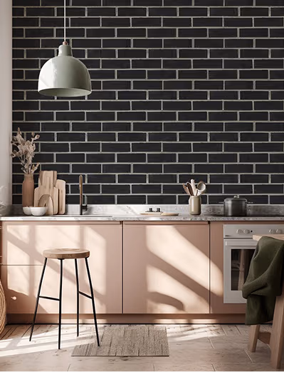 modern brick print wallpaper