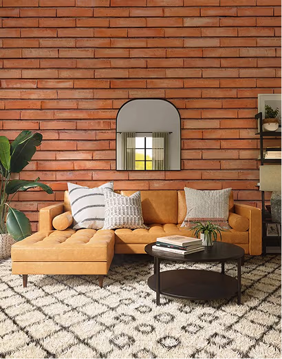 red brick wallpaper dubai