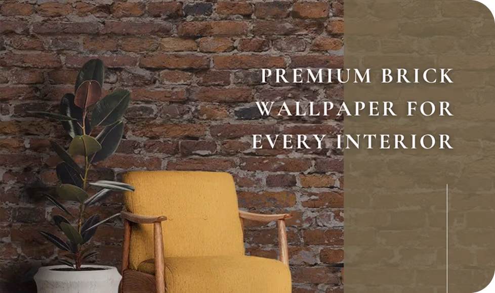 rustic brick wallpaper UAE