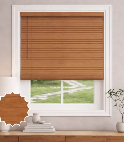 wooden blinds